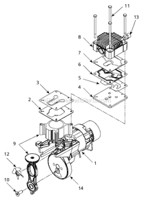 Page A Diagram and Parts List for WL390100  Campbell Hausfeld Compressor